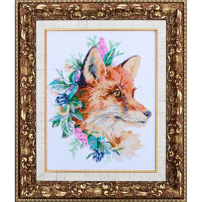 Bead Embroidery Kit Fox DIY Bead needlepoint Bead stitching Beadwork 