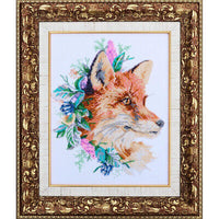 Bead Embroidery Kit Fox DIY Bead needlepoint Bead stitching Beadwork 