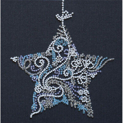 Bead Embroidery Kit Lace star Bead stitching Bead needlepoint DIY