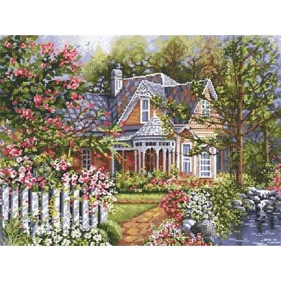 Full Bead Embroidery Kit Dream house DIY Beaded needlepoint Beaded stitching