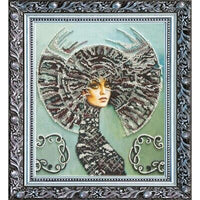 Bead Embroidery Kit Lady Selena Beaded stitching Bead needlepoint DIY