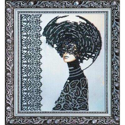 Bead Embroidery Kit Lady Morgana Beaded stitching Bead needlepoint DIY