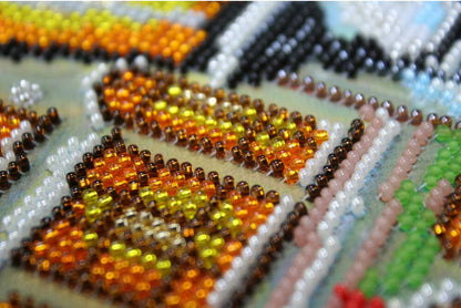 Bead Embroidery Kit Winter DIY Abris Art