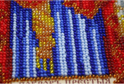 Bead Embroidery Kit Icon Virgin Mary Mother of God DIY Abris Art