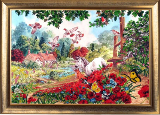 Kit de broderie de perles Road to home DIY