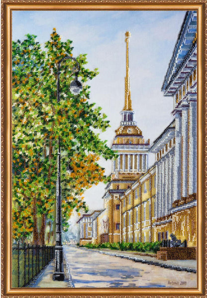 Bead Embroidery Kit City sketches DIY Abris Art