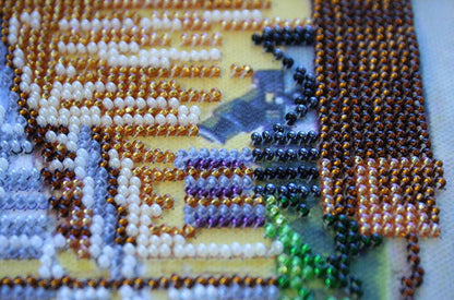 Bead Embroidery Kit City sketches DIY Abris Art
