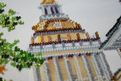Bead Embroidery Kit City sketches DIY Abris Art