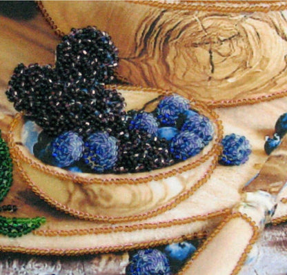 Bead embroidery kit Blackberry DIY