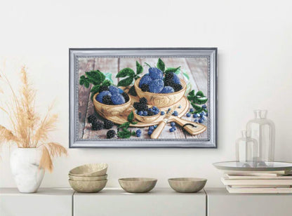 Bead embroidery kit Blackberry DIY