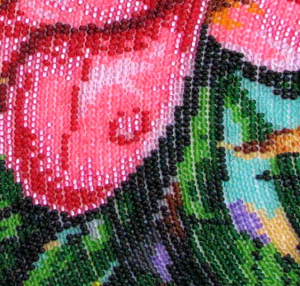 Full Bead Embroidery Kit "Fragrance of Peonies" DIY