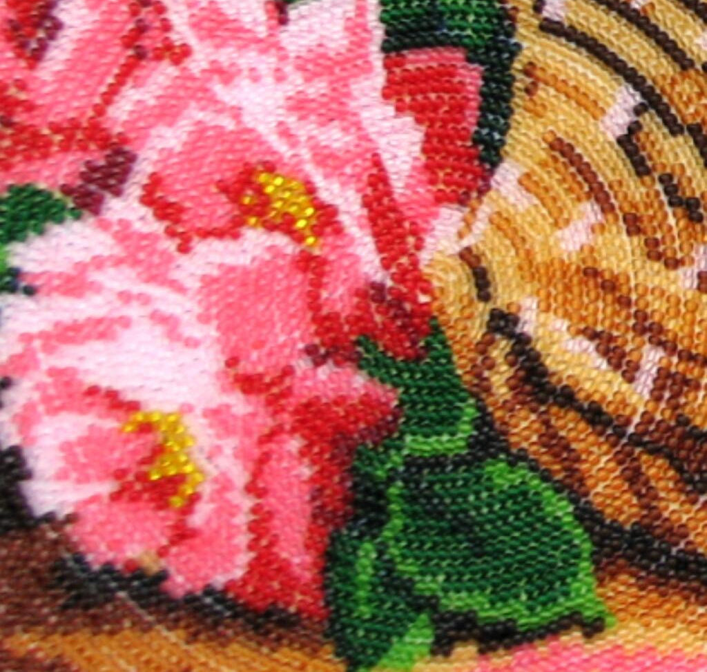 Full Bead Embroidery Kit Roses Flowers DIY