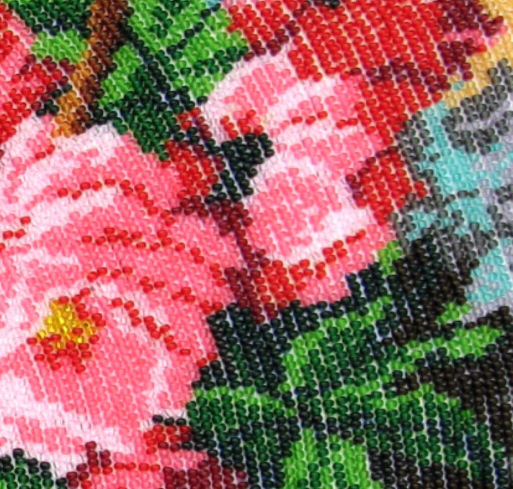 Full Bead Embroidery Kit Roses Flowers DIY