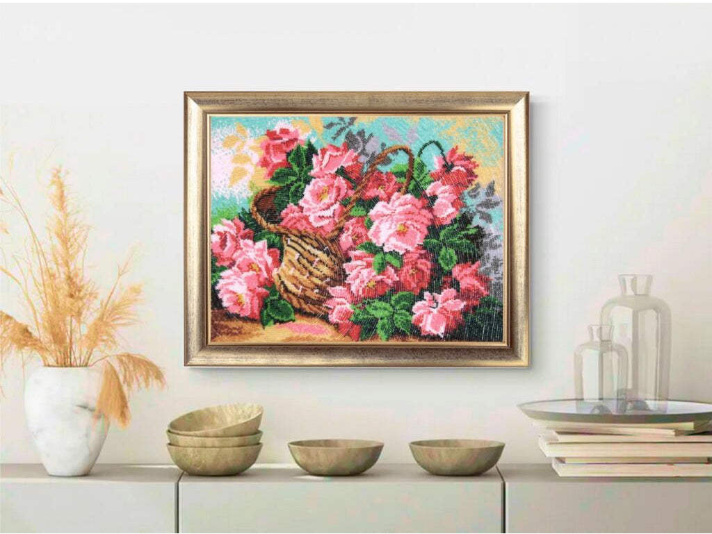 Full Bead Embroidery Kit "Roses" DIY