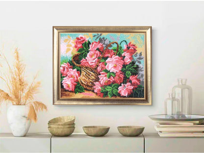Full Bead Embroidery Kit "Roses" DIY