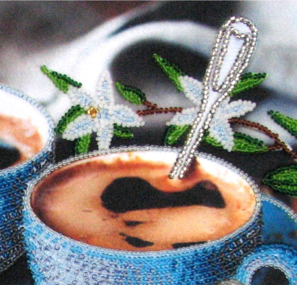 Kit de broderie de perles Café DIY