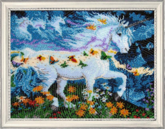 Full Bead embroidery kit Unicorn DIY