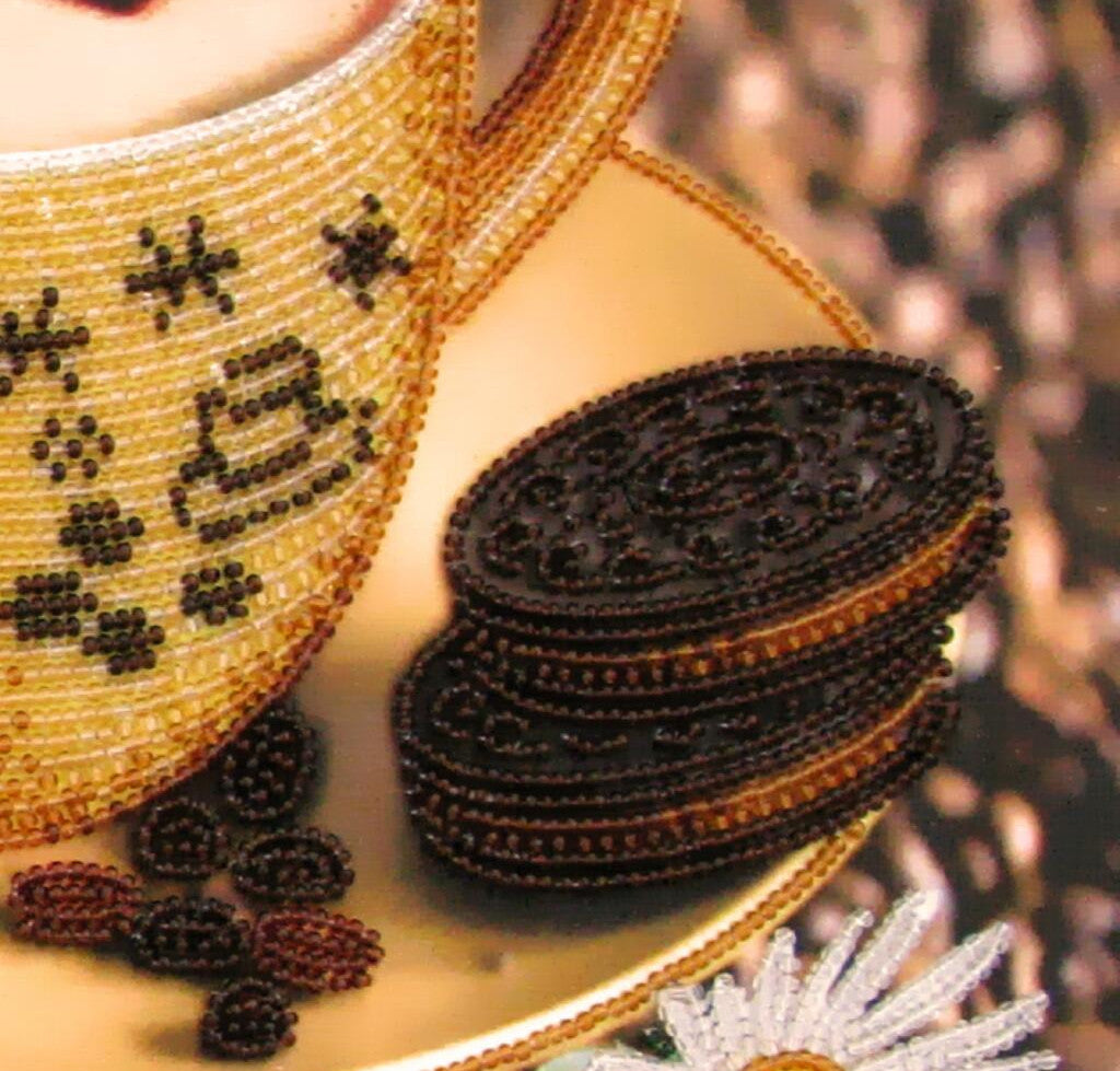 Bead Embroidery Kit "Morning Coffee" DIY