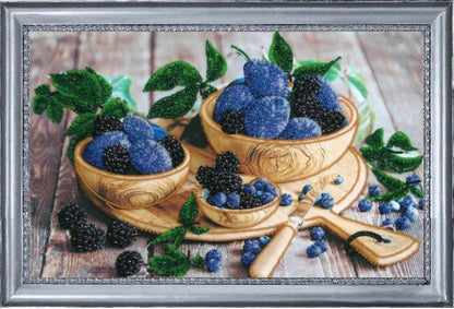 Bead embroidery kit Blackberry DIY