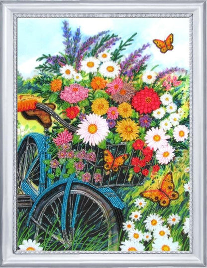 Bead Embroidery Kit Summer Flowers DIY