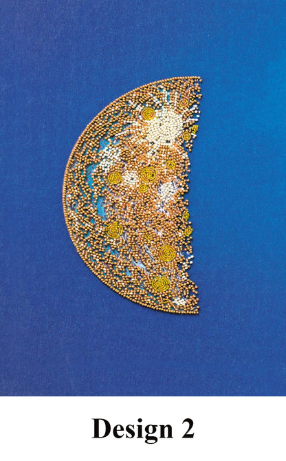 Bead Embroidery Kit Moon DIY Abris Art