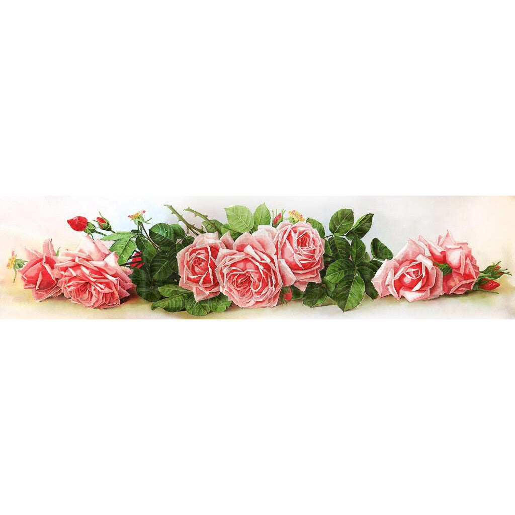 Bead Embroidery Kit Roses Flowers DIY Tela Artis