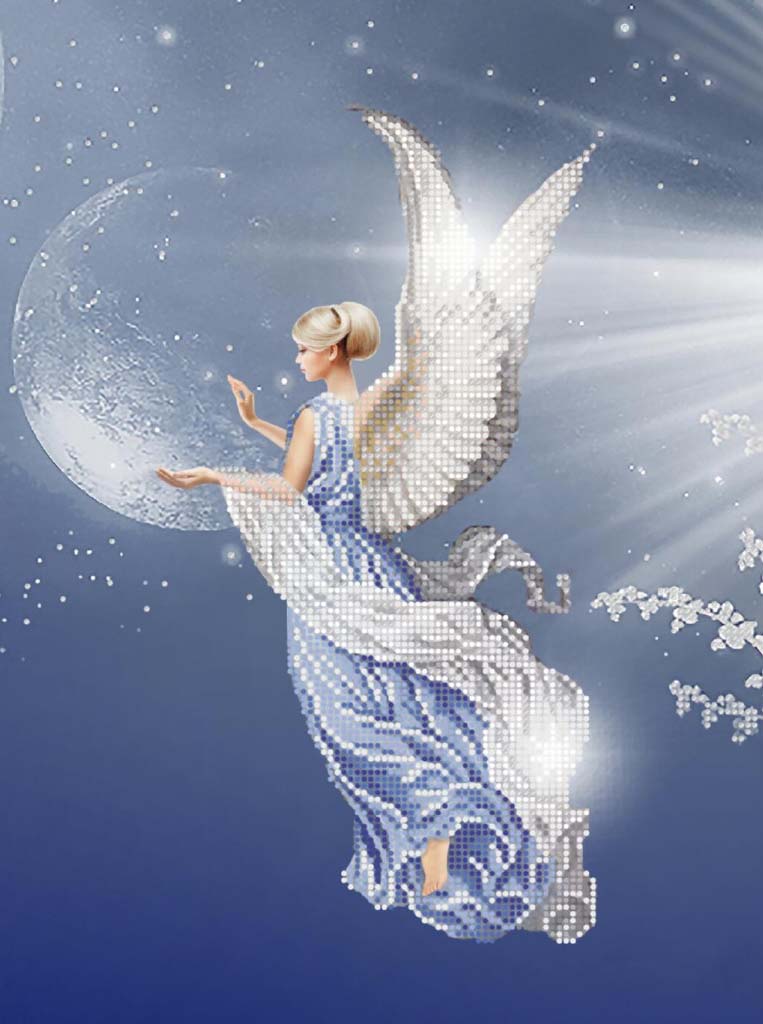 Bead Embroidery Kit Angel DIY Tela Artis