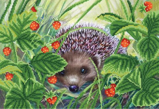 Bead Embroidery Kit Hedgehog DIY Marichka