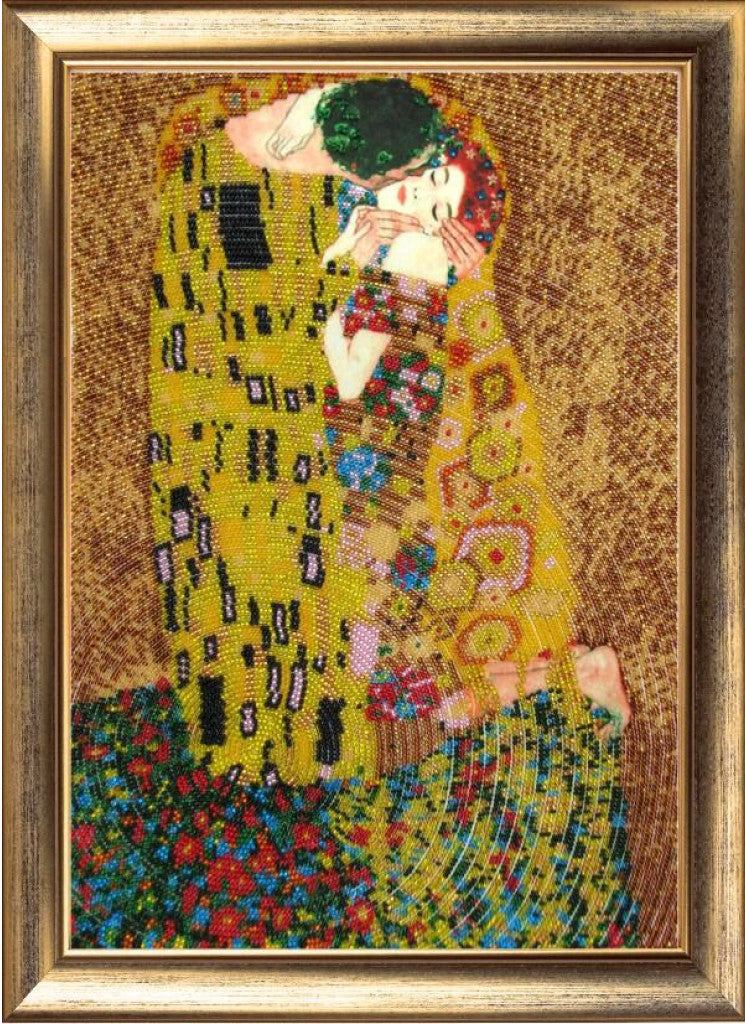 Bead embroidery kit Kiss Klimt DIY
