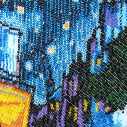 Bead embroidery kit Night cafe Van Gogh DIY