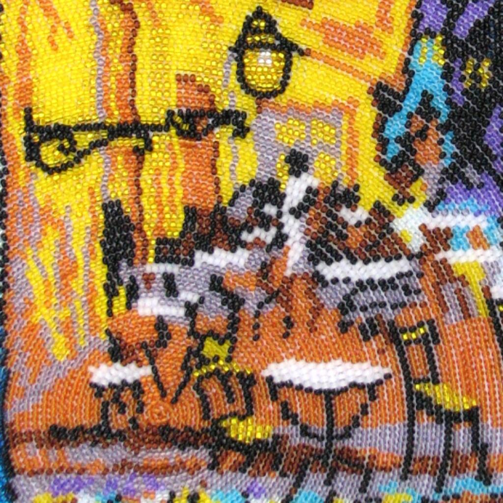 Kit de broderie de perles Café de nuit DIY