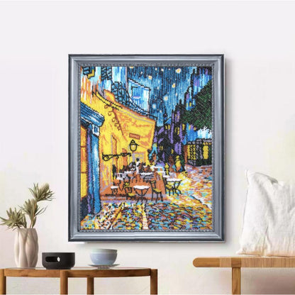 Bead embroidery kit Night cafe Van Gogh DIY