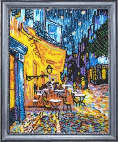 Bead embroidery kit Night cafe Van Gogh DIY