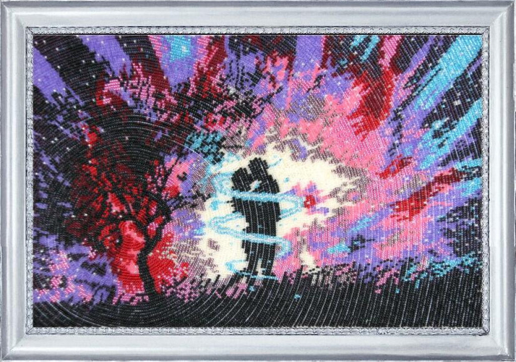 Full Bead embroidery kit Kiss at sunset DIY