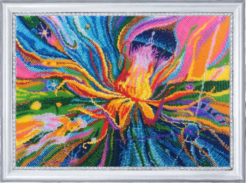 Full Bead Embroidery Kit Flower DIY