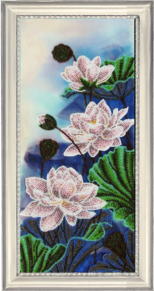 Bead Embroidery Kit Lotus Flowers DIY