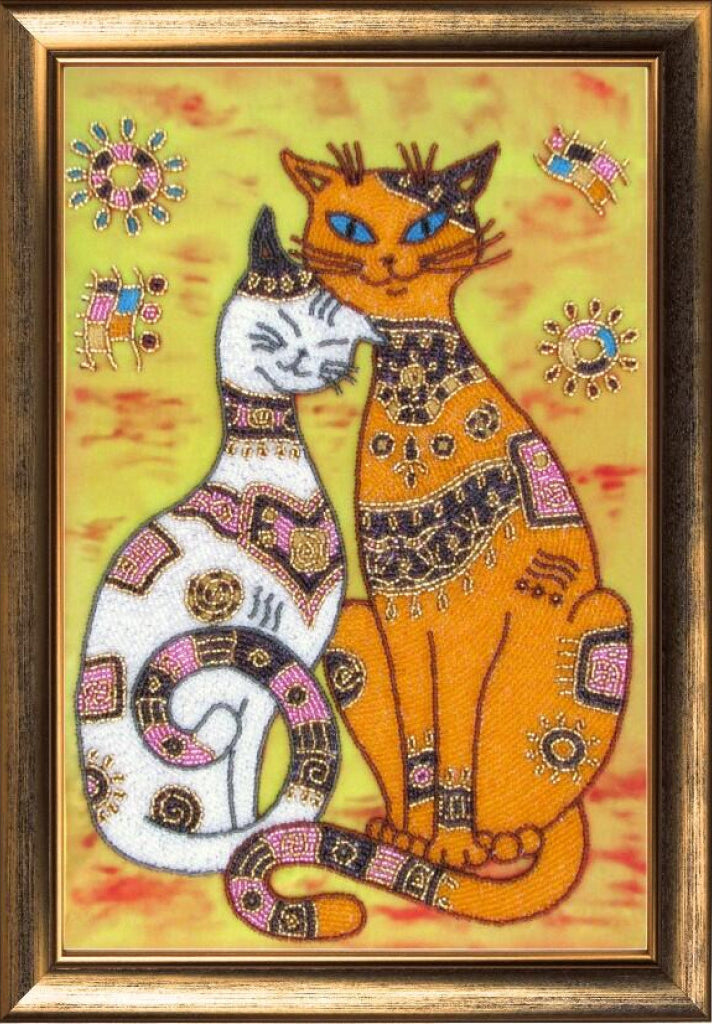 Kit de broderie de perles Chats DIY