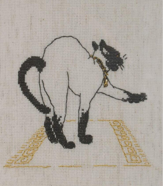 Counted Cross Stitch Kit Cat DIY Alisena