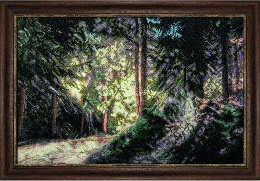 Counted Cross Stitch Kit Pine forest DIY Charivna mit