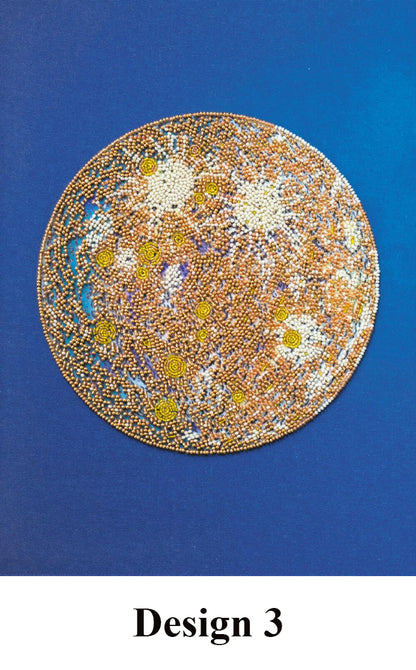 Bead Embroidery Kit Moon DIY Abris Art