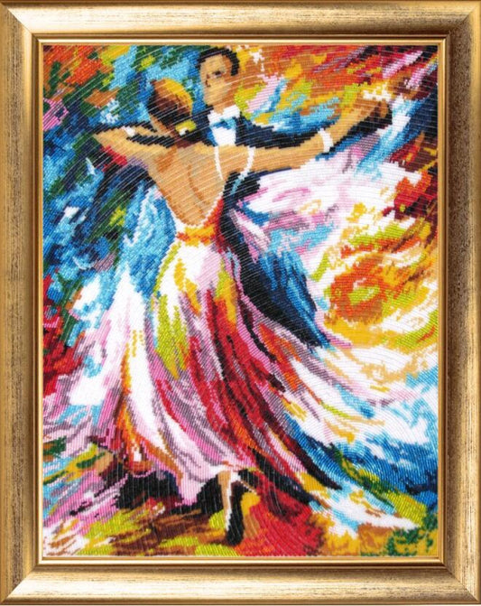 Bead embroidery kit Waltz DIY