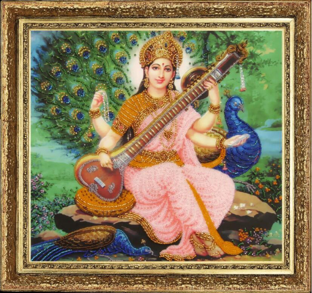 Bead embroidery kit Saraswati DIY