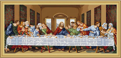 Painting of 'The Last Supper' with detailed background
