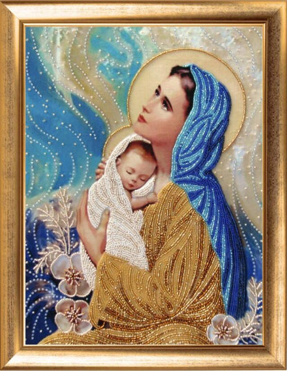 Bead Embroidery Kit Mother and child DIY