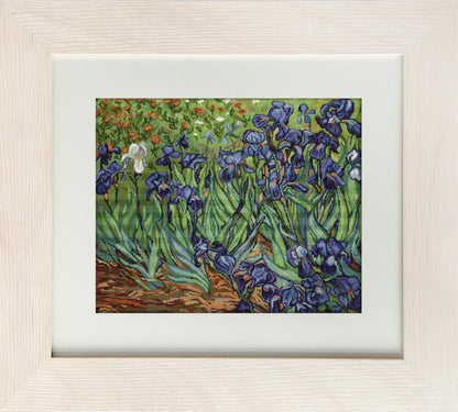 Counted Cross stitch kit Irises DIY Luca-S