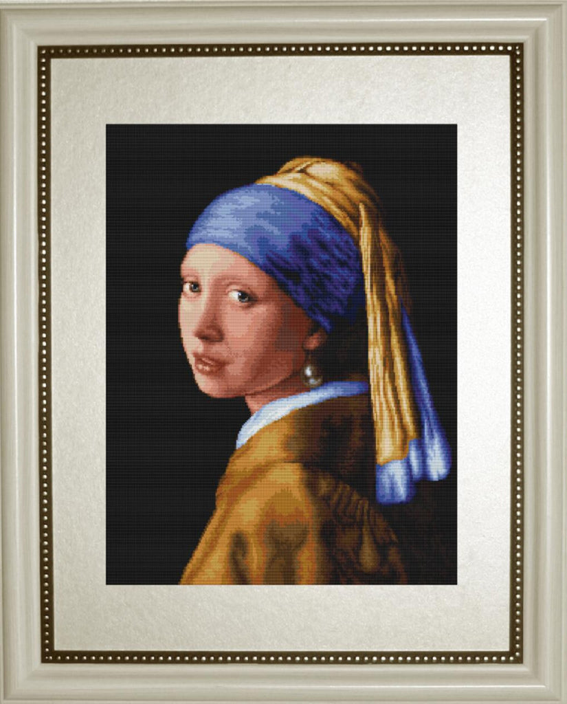 Gobelin kit Tapestry embroidery Kit Girl with a pearl earring DIY Luca-S