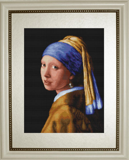 Gobelin kit Tapestry embroidery Kit Girl with a pearl earring DIY Luca-S