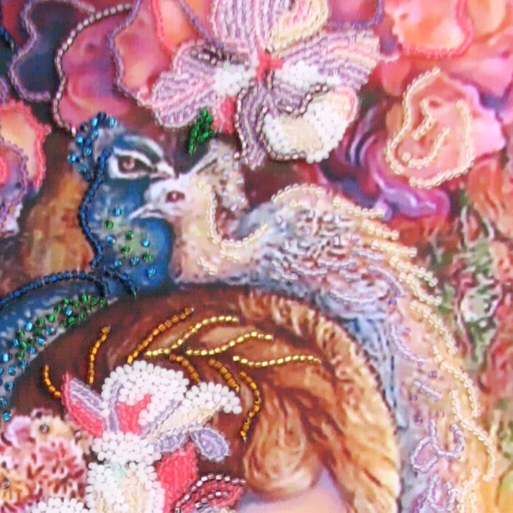 Bead Embroidery Kit "Birds of Paradise" DIY