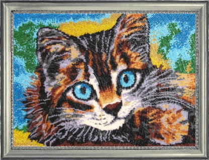Full Bead embroidery kit Cat DIY