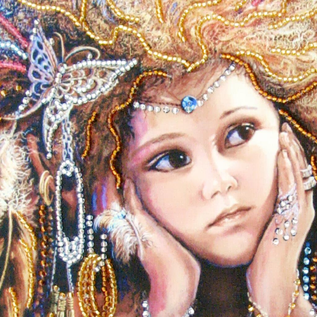 Bead Embroidery Kit "Fairy of Birds" DIY
